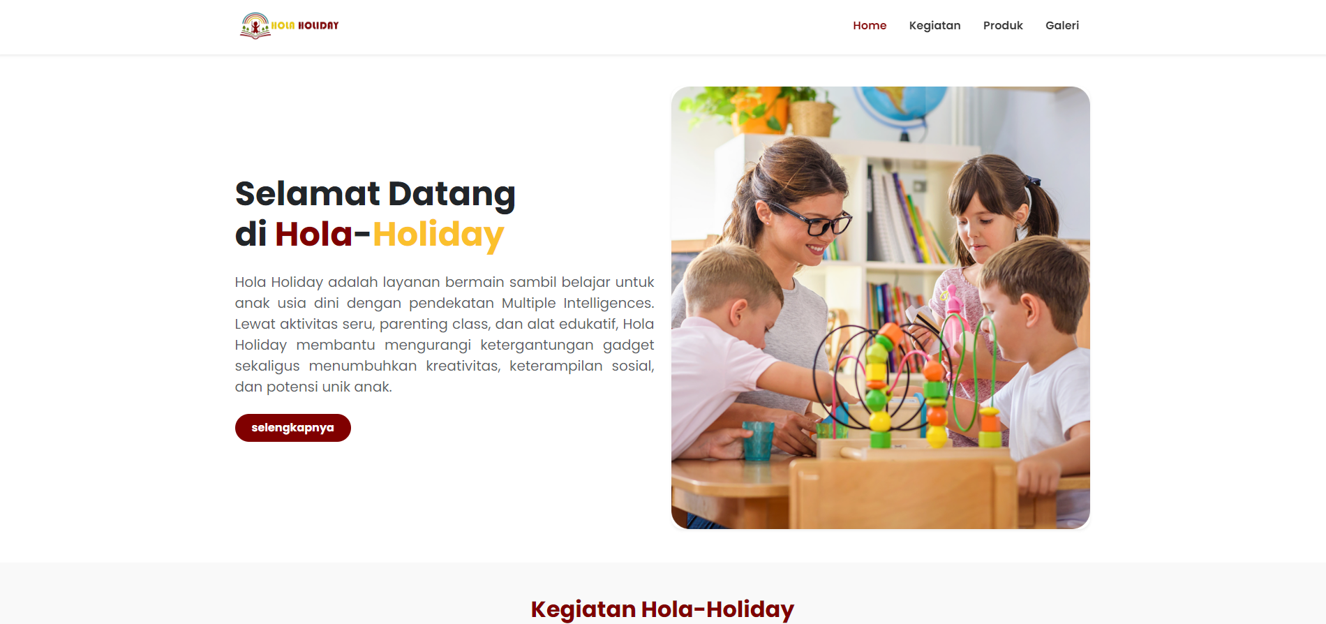 Website Hola-Holiday