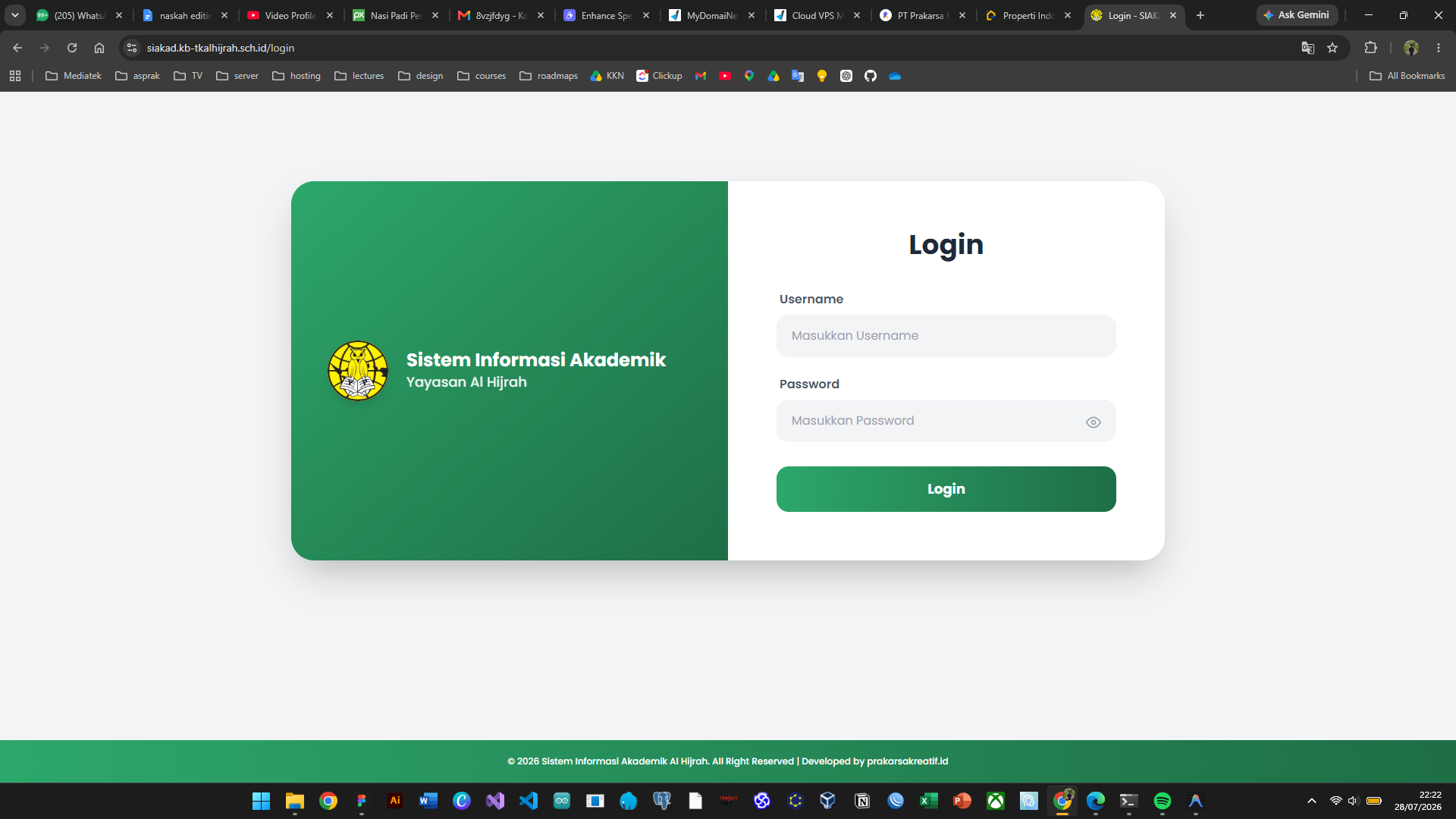Sistem Informasi Akademik Al-Hijrah